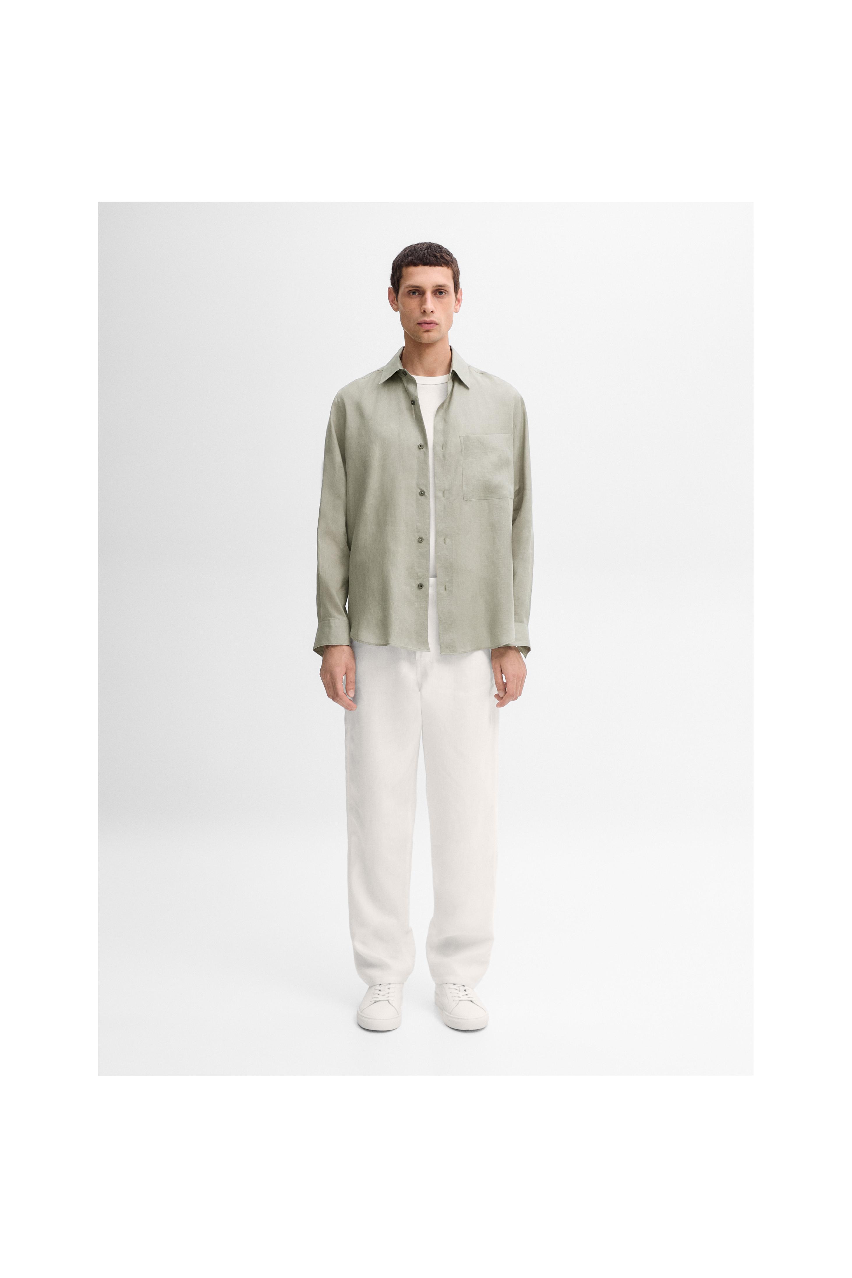 Relaxed Linen Shirt | Aritzia INTL