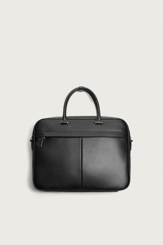 MALETÍN TEXTURA - Negro de Zara - Imagen 0