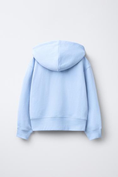 VARSITY ZIP-UP SWEATSHIRT - Light blue by Zara - Image 1