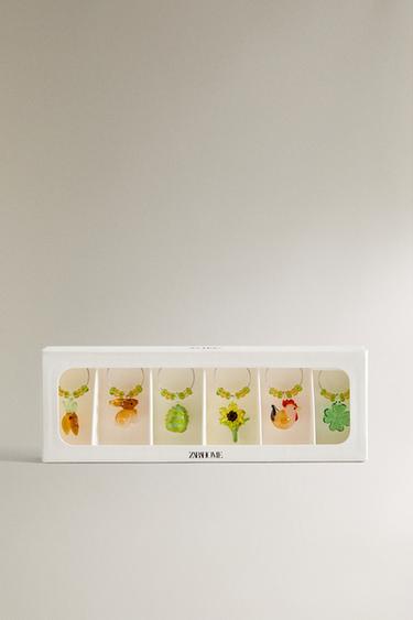 LOT MARQUE-VERRES PÂQUES (LOT DE 6) - Vert de Zara - Image 3