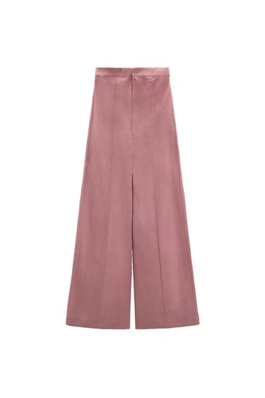 STRAPLESS LINEN BLEND JUMPSUIT