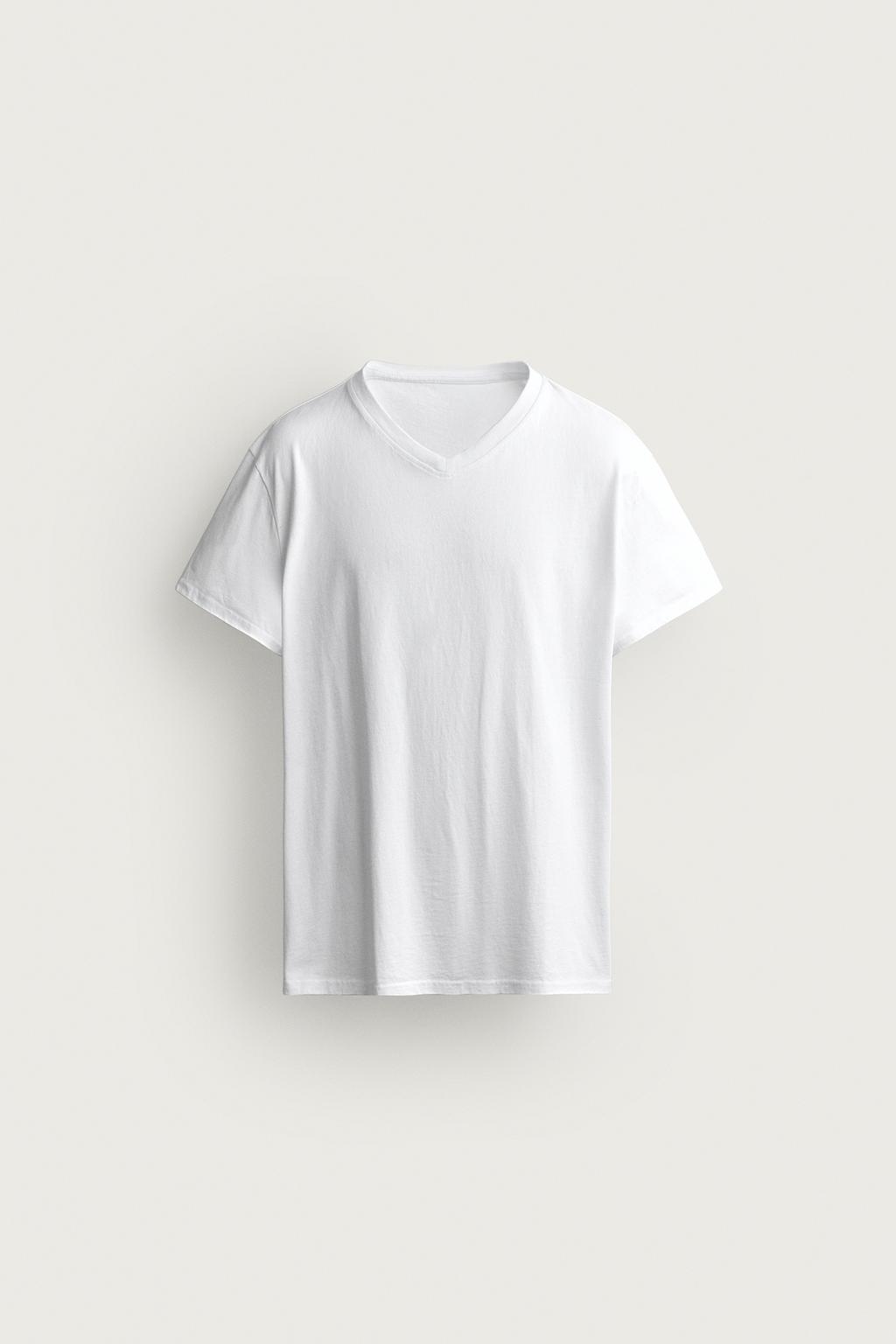 RELAXED FIT V-NECK T-SHIRT
