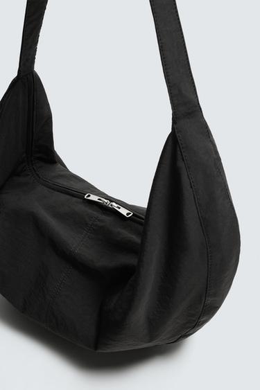 NYLON SHOULDER BAG - Black by Zara - Image 4