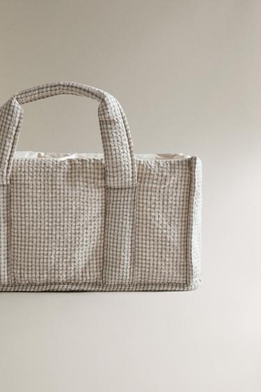 ORGANISATEUR DE BUREAU ENFANT CARREAUX VICHY - Gris de Zara - Image 4