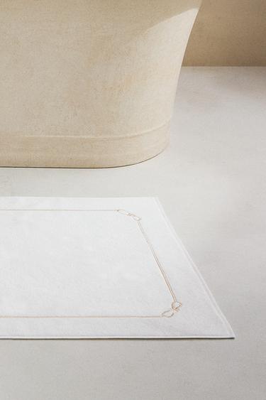 EMBROIDERED KNOT BATH MAT - Ivory by Zara - Image 5