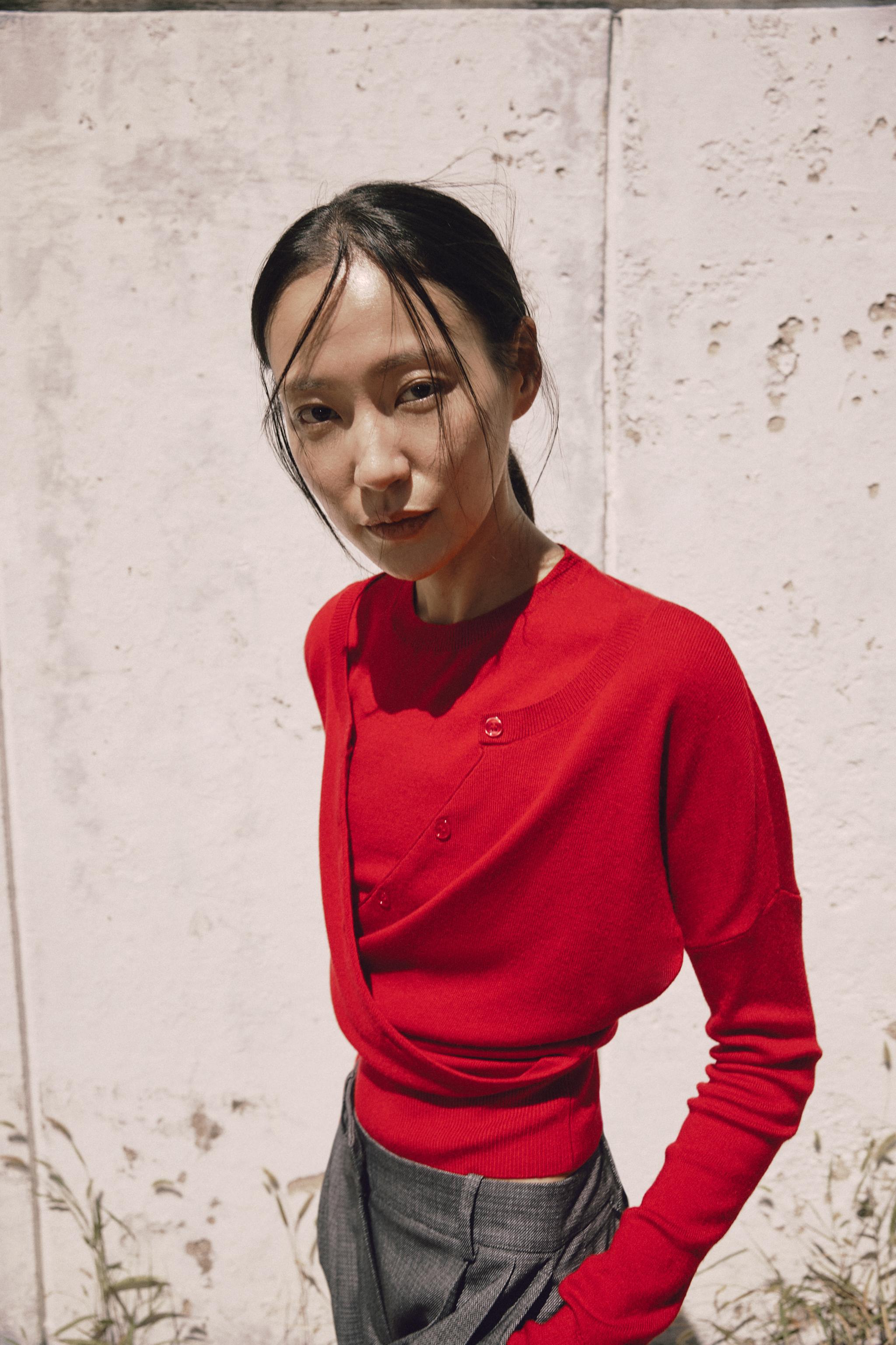 オーバーサイズニットセーター - レッド | ZARA Japan / 日本