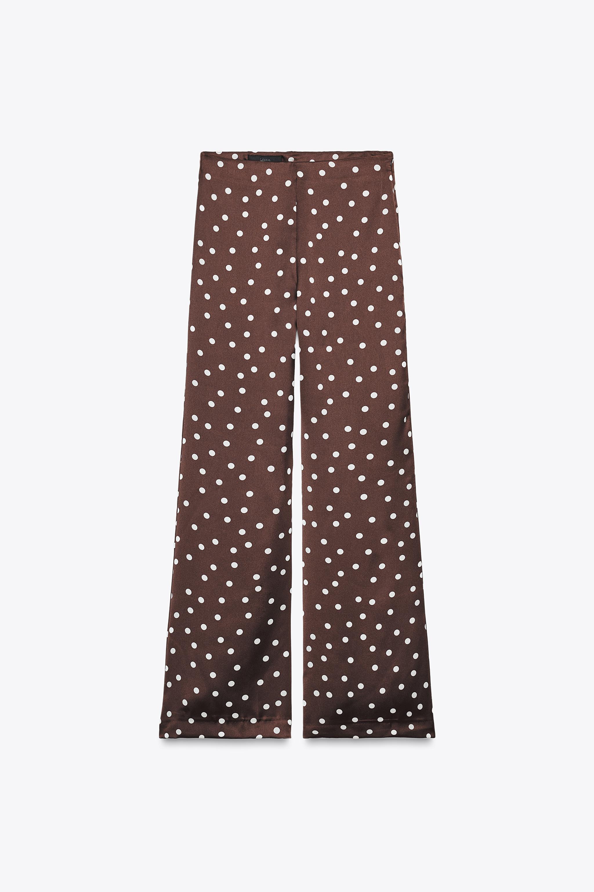HIGH-WAISTED SATIN PANTS