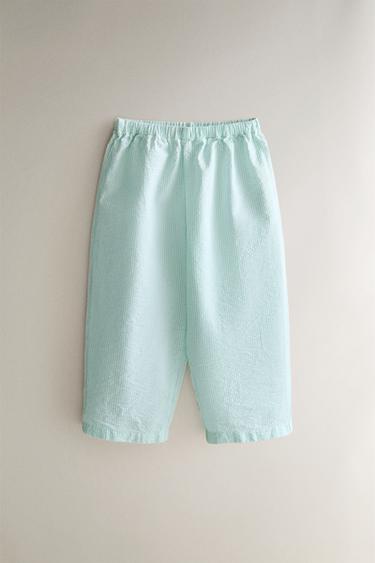 CHILDREN'S STRIPED PYJAMAS - Ecru / Green by Zara - Image 3