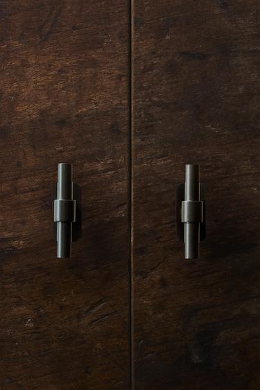 PACK OF LONG METAL HANDLES (PACK OF 2) - Grey by Zara