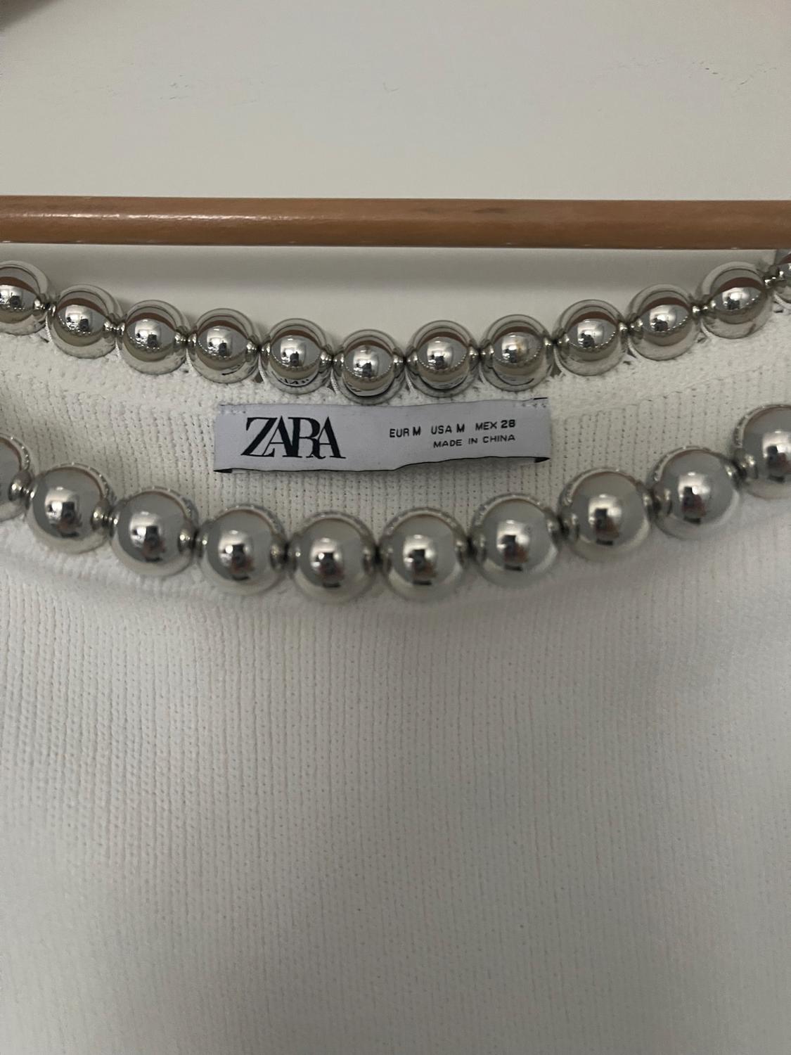 PLAIN KNIT TOP WITH BEADS - Image 5