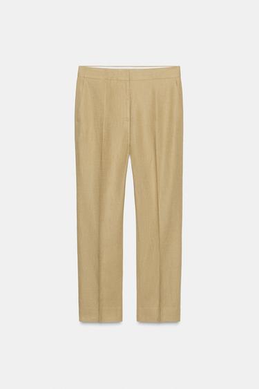 PANTALÓN TOBILLERO ABERTURA - Beige claro de Zara