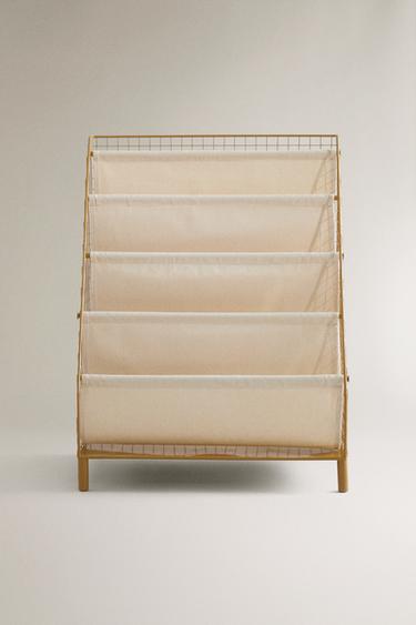 CHILDREN'S METAL BOOK RACK - Mustard by Zara