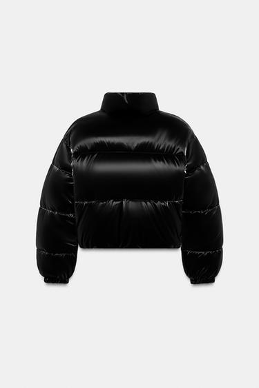 ANORAK EFFET BRILLANT DÉPERLANT COUPE-VENT - Noir de Zara - Image 4