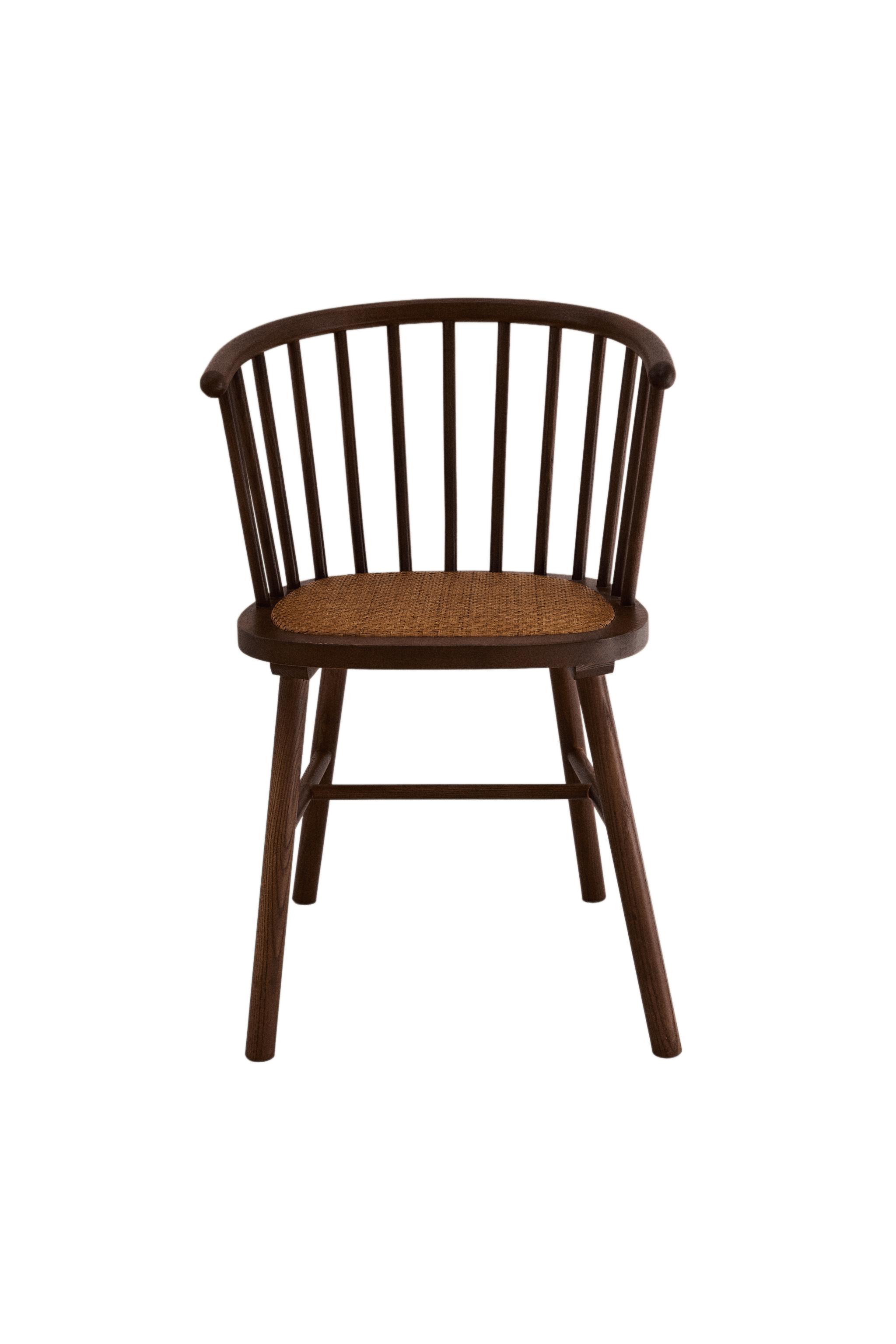 ASH WOOD AND RATTAN CHAIR - Light beige | ZARA United States