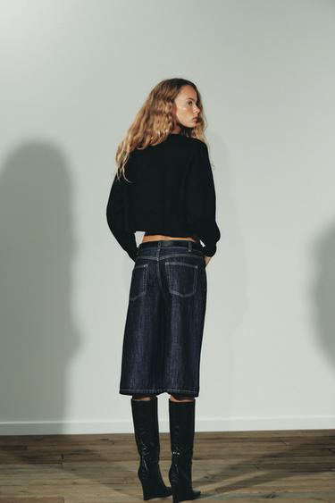 HAUT COURT EN MAILLE - Noir de Zara - Image 3