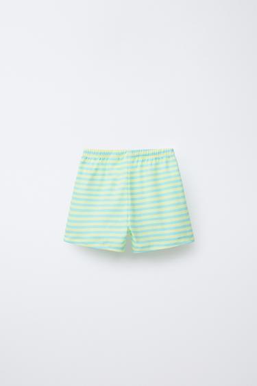 2-6 YEARS/ STRIPED T-SHIRT AND BERMUDA SHORTS PYJAMAS STITCH & ANGEL © DISNEY - Turquoise by Zara - Image 4