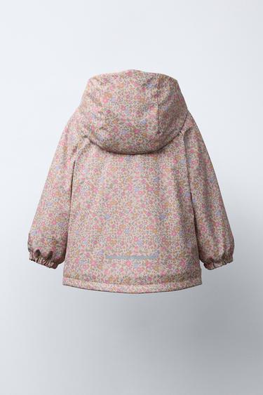 RUBBERISED WATER-RESISTANT PRINTED RAINCOAT - Light pink by Zara - Image 3