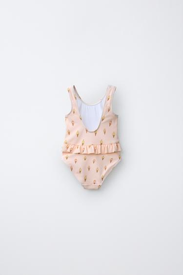 1-6 YEARS/ ICE CREAM PRINT SWIMSUIT - Pink by Zara - Image 1