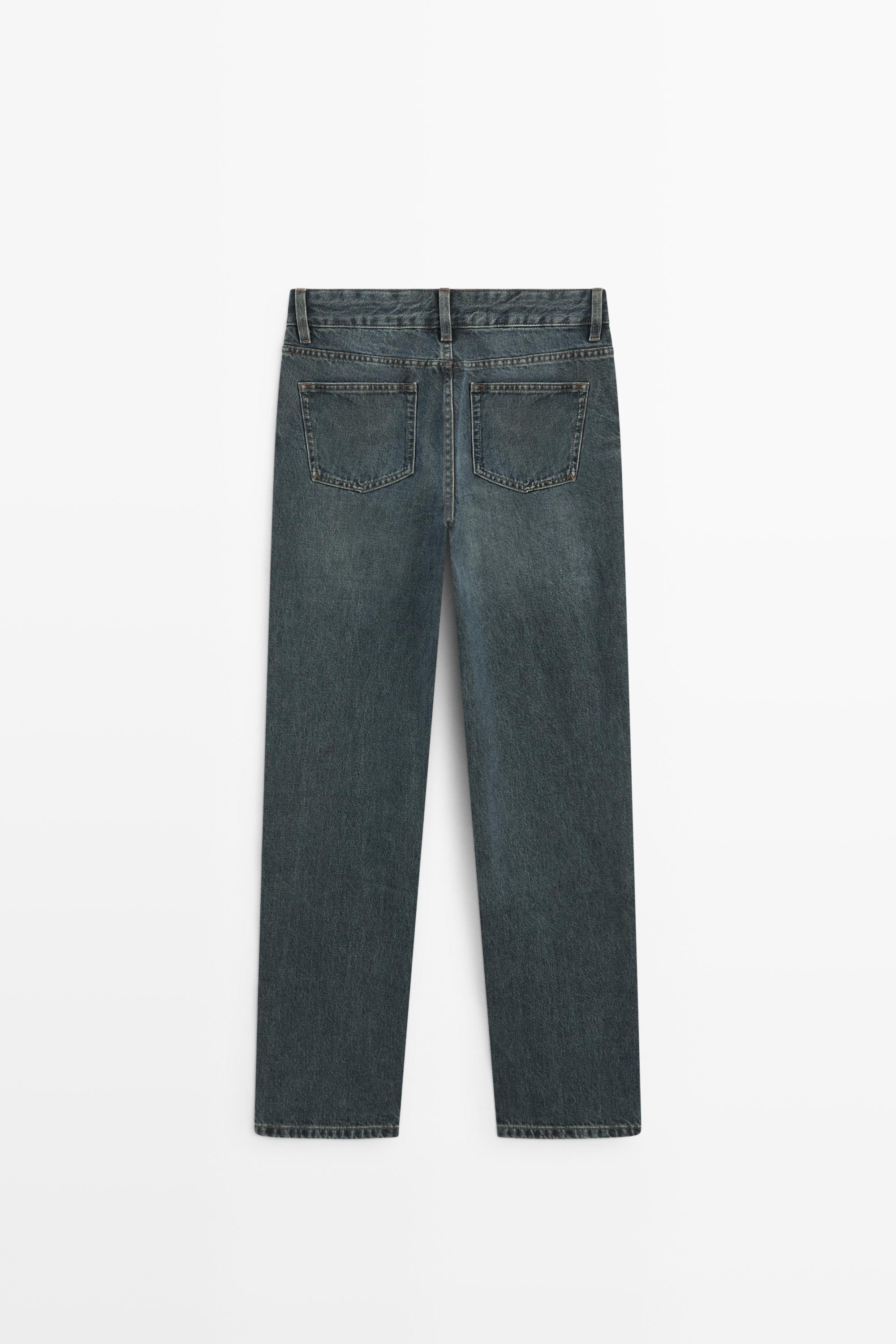 Jean straight taille basse