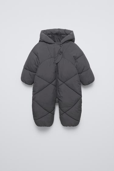 Zaras VADDERAD NYLONOVERALL - Grå antracit - Bild 0