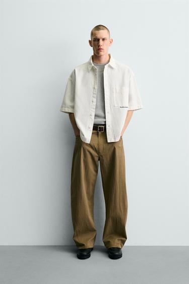 RELAXED FIT GOLF PRINT SHIRT - White by Zara - Image 0