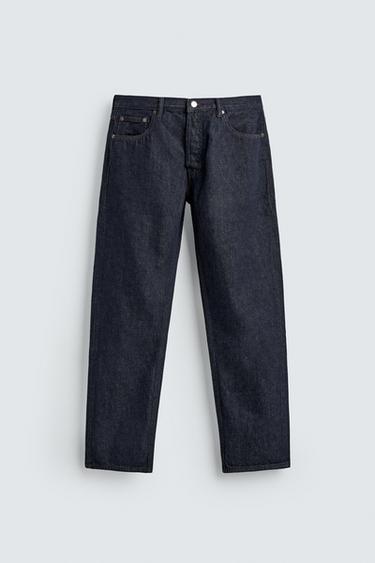 STRAIGHT-LEG JEANS - Indigo by Zara