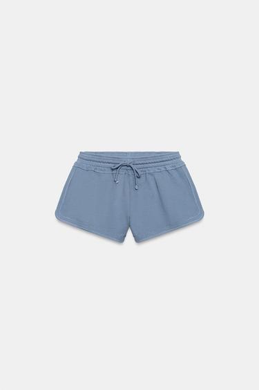 FADED-EFFECT DRAWSTRING SHORTS - Bluish by Zara - Image 0