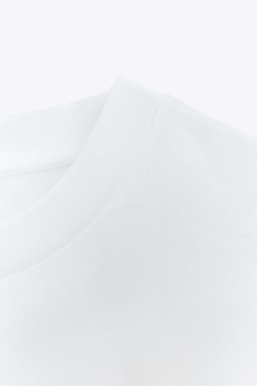 MERCERISED COTTON T-SHIRT - White by Zara - Image 5