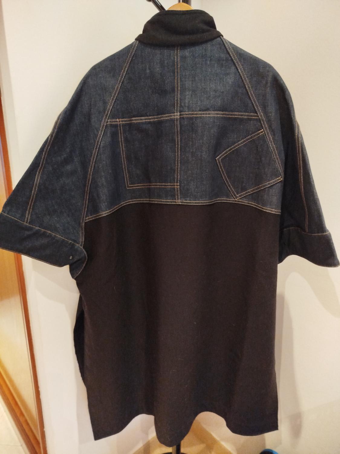 ZW COLLECTION CONTRAST MANTECO WOOL CAPE - Image 2