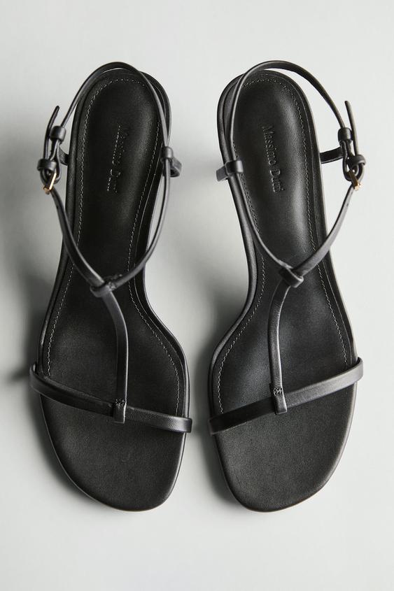 Strappy mid-heel sandals from Zara - $180