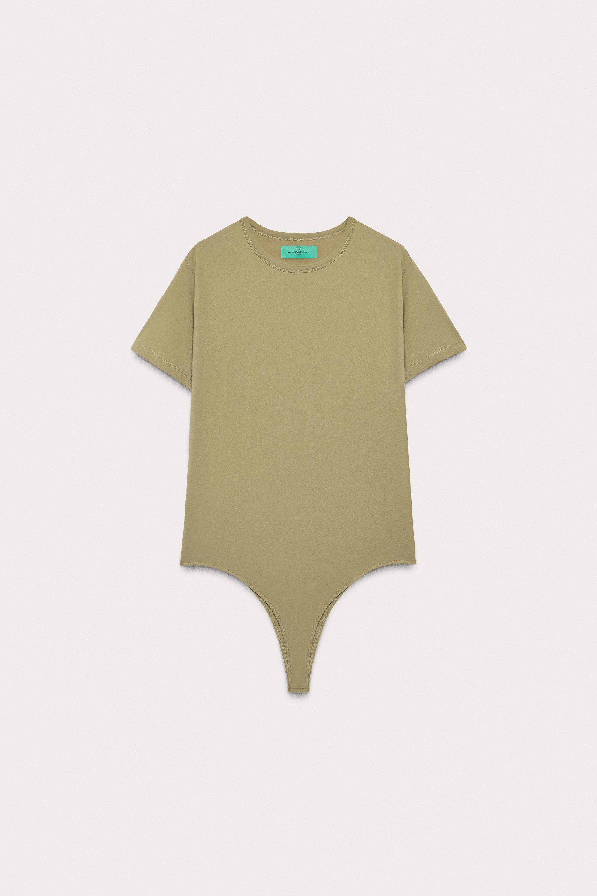 MARISA BERENSON X ZARA BODYSUIT — Khaki