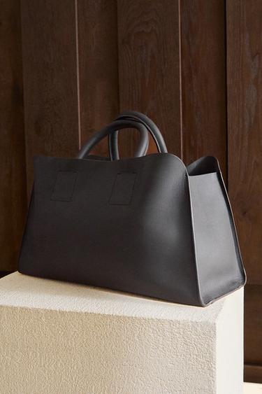MINI SAC CABAS CUIR - Noir de Zara - Image 5