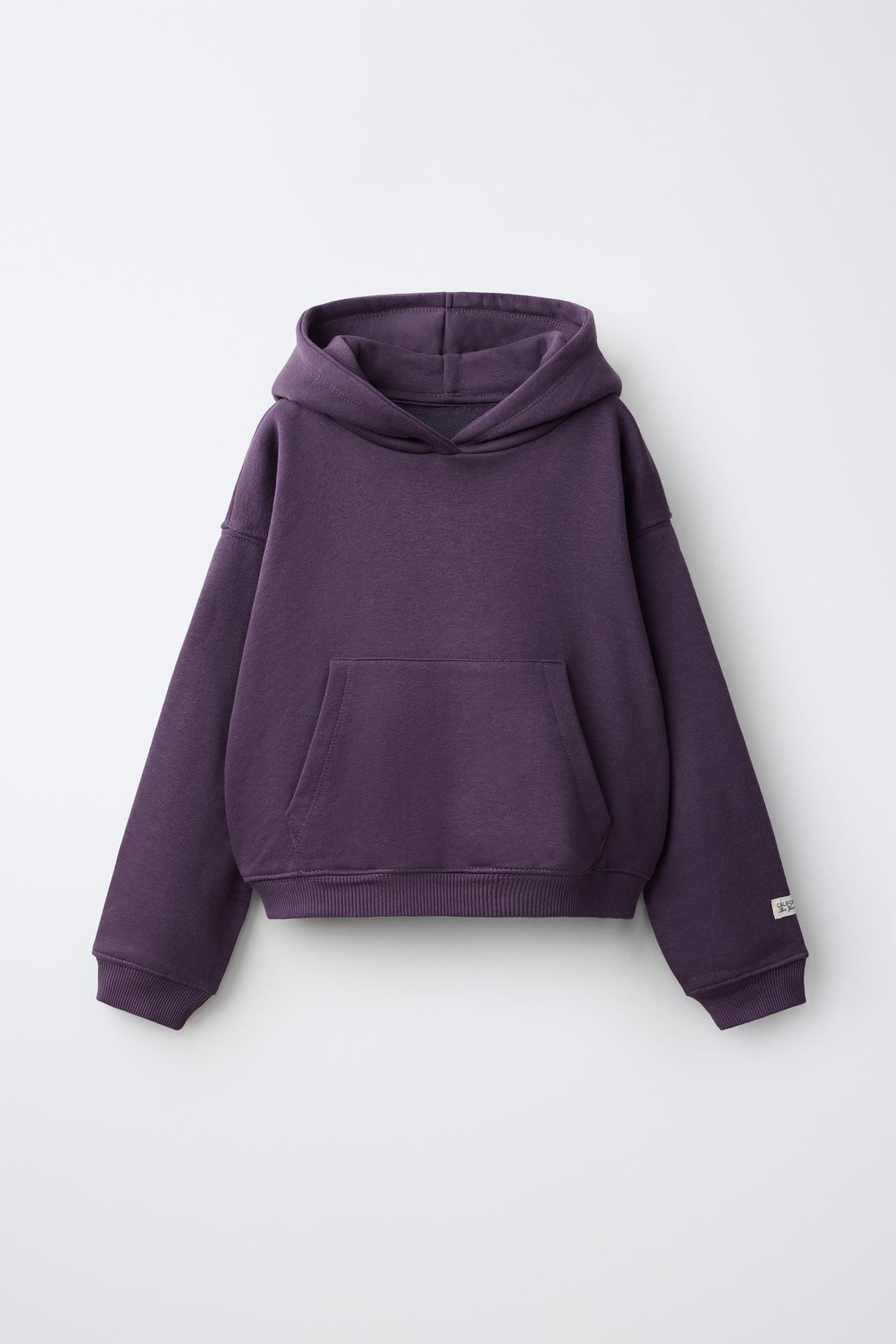 LABEL HOODIE — Eggplant