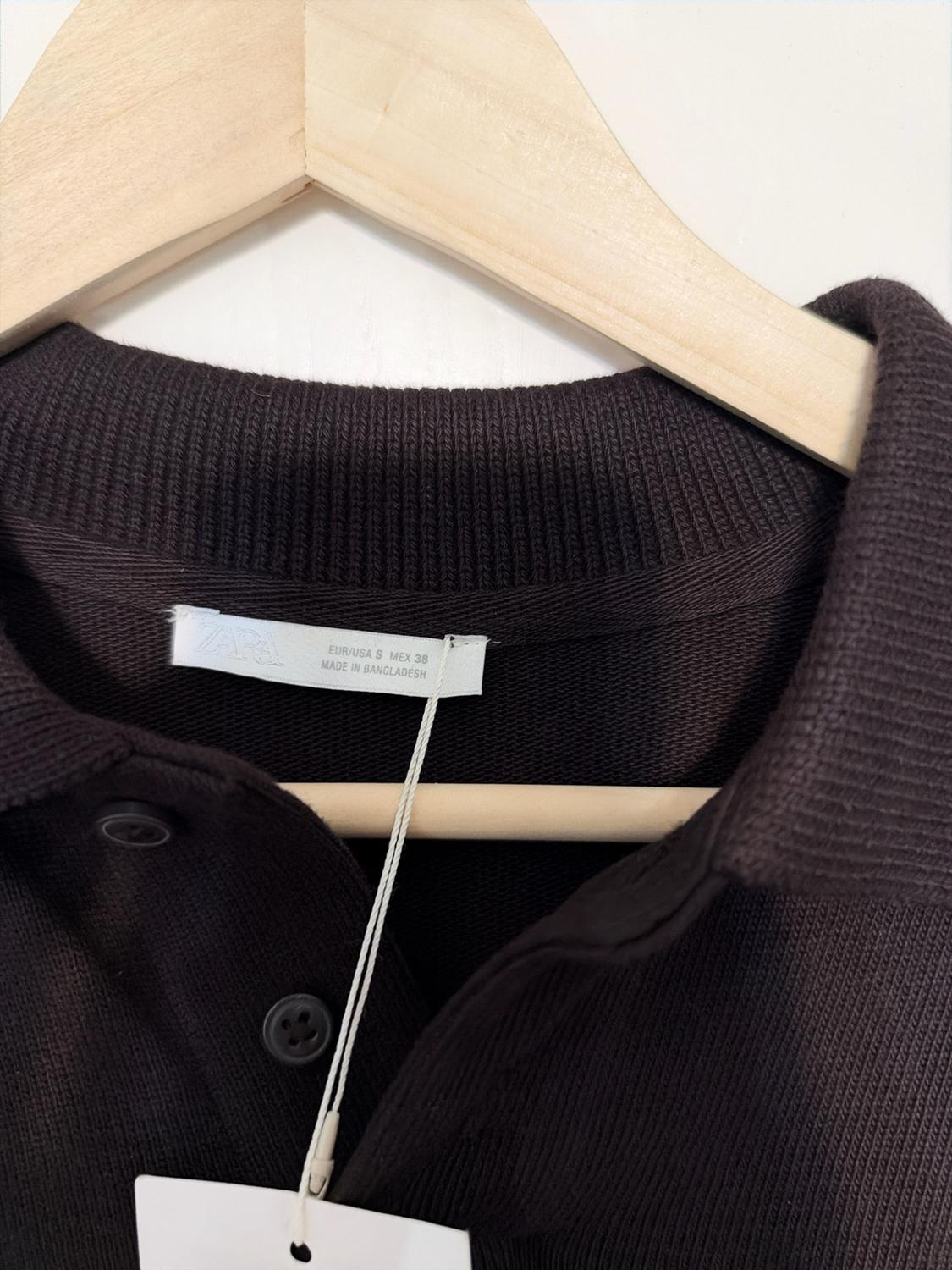 BASIC STRUCTURED POLO SHIRT - Image 3