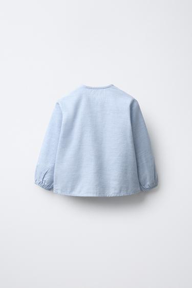 CHEMISE CHINÉE - Bleu clair de Zara - Image 1