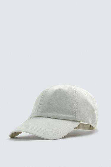 WASHED COTTON CAP - Ecru by Zara - Image 0