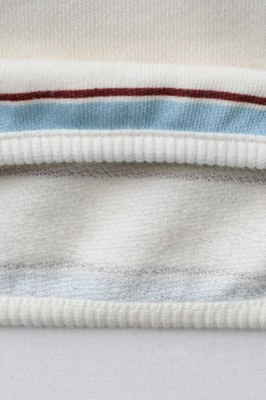 HELLO KITTY © SANRIO STRIPED PLUSH T-SHIRT - Burgundy by Zara - Image 3