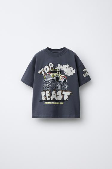 MONSTERS WHEELS © PRINT T-SHIRT - Anthracite grey by Zara