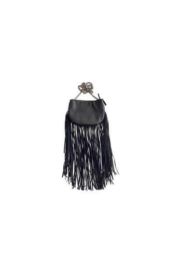 BLACK FRINGE BAG