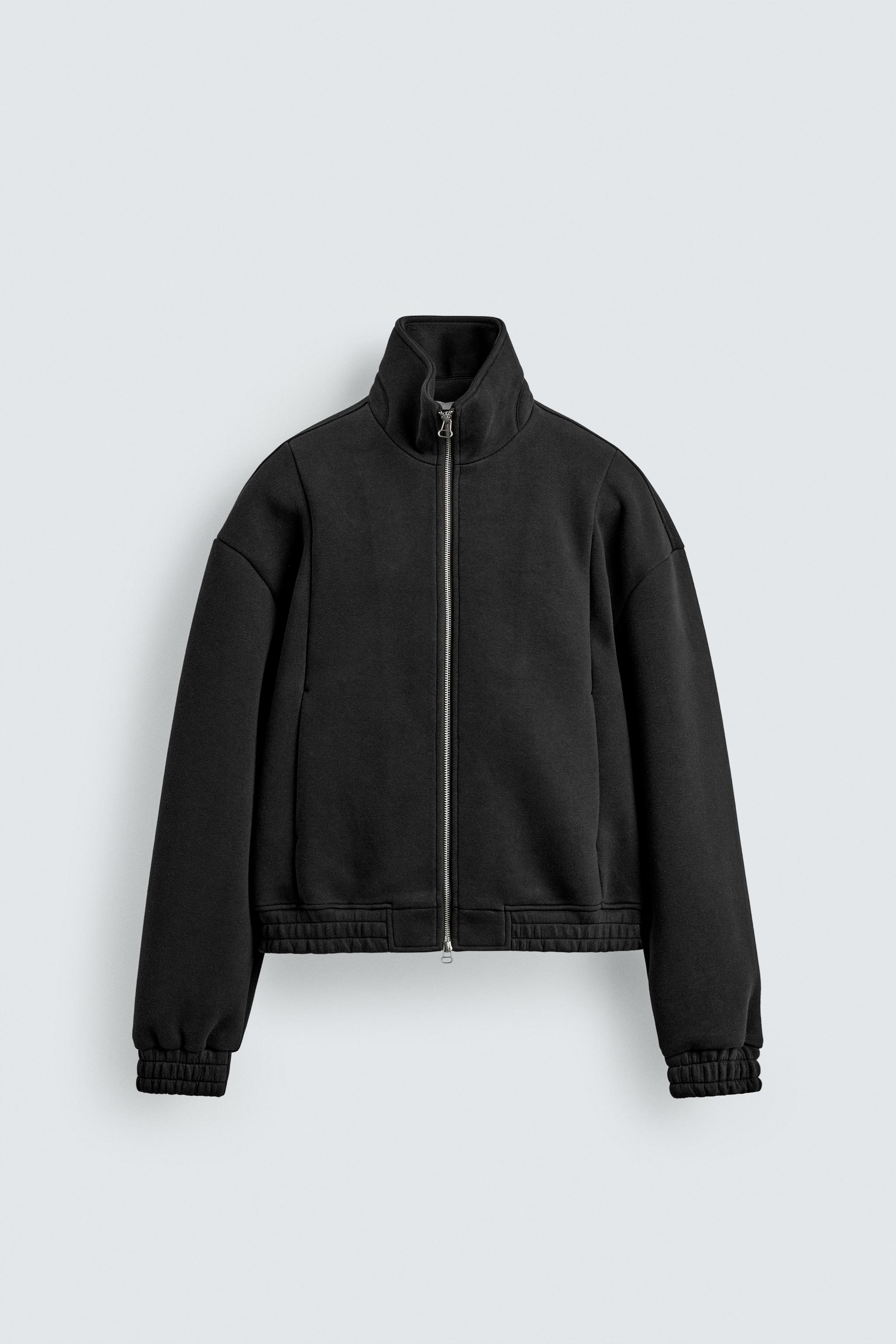 CROPPED FIT TECHNICAL JACKET - Black | ZARA United States