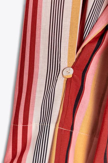 ROBE CHEMISE RAYURES ZW COLLECTION - Multicolore de Zara - Image 6