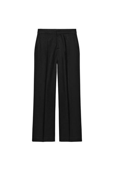STRAIGHT-LEG TROUSERS - Black by Zara