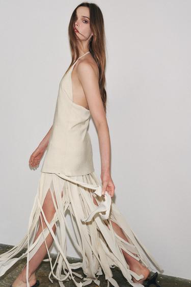 ZW COLLECTION COMBINED DRESS - Sand by Zara