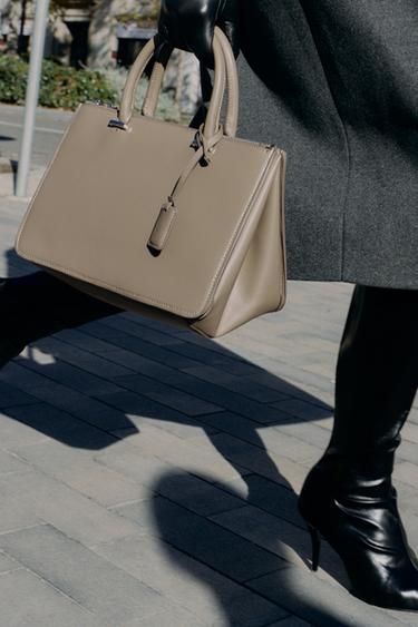 CITYBAG DOUBLE ANSE - Gris taupe de Zara - Image 2