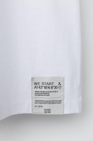 SPORTY LOGO T-SHIRT - White by Zara - Image 3