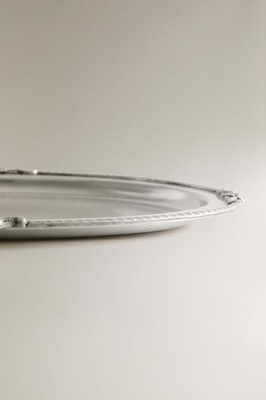 PLATEAU DE BAIN OVALE EN MÉTAL - Argent de Zara - Image 3