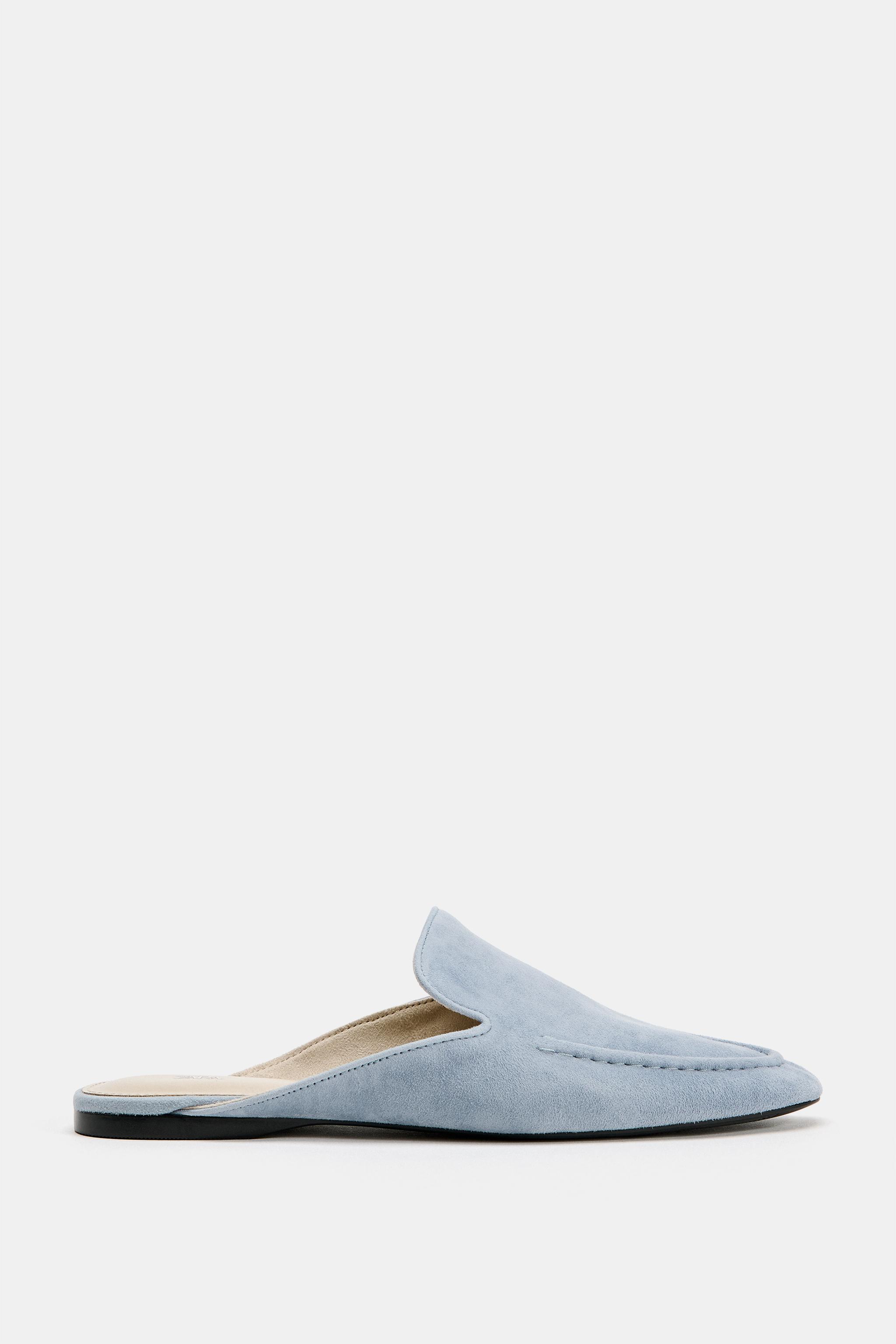 SUEDE MULE LOAFERS