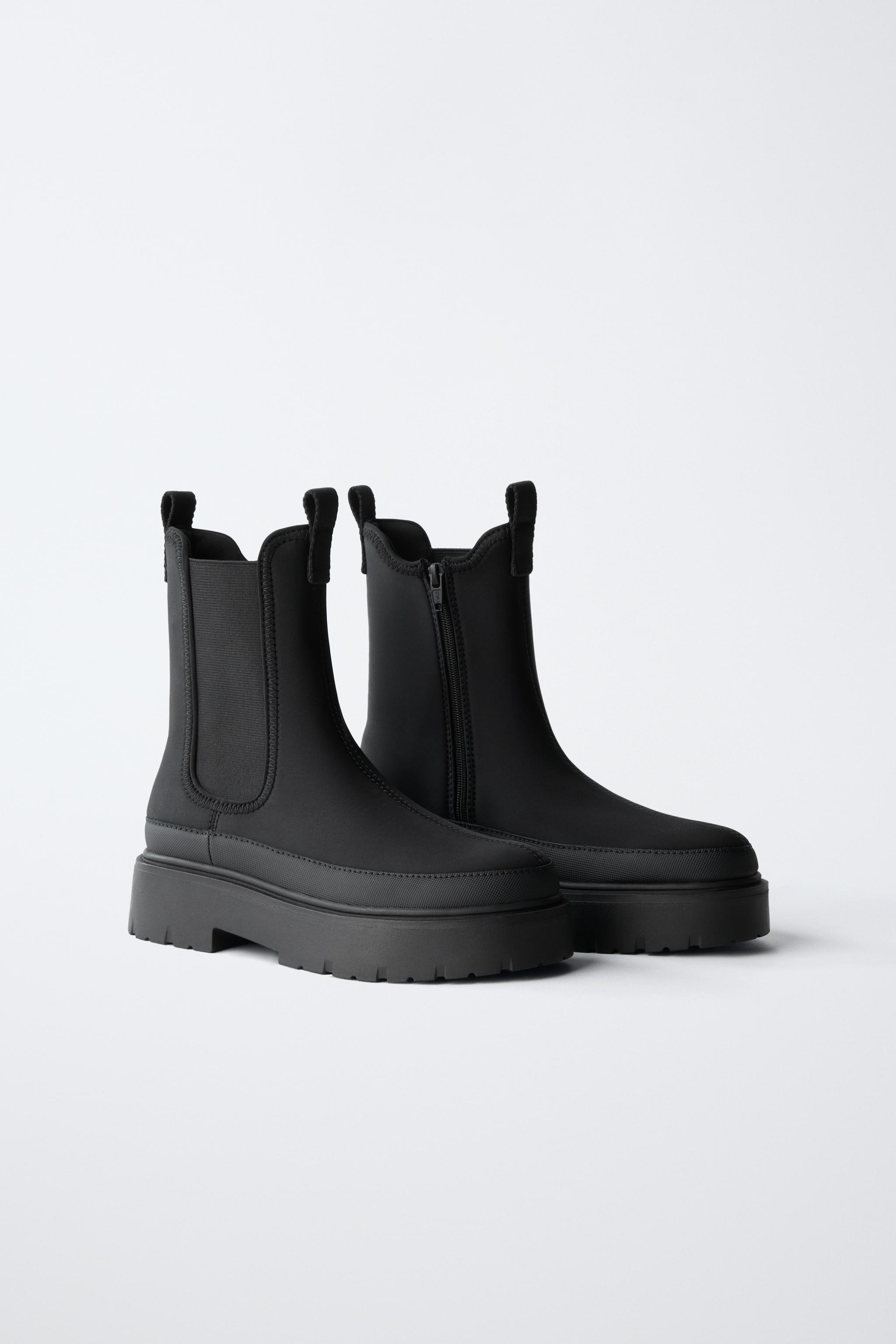 【ぼむ】zara volumetric Chelsea boots CHELSEA BOOTS - Black | ZARA United States