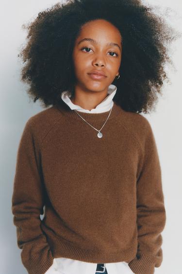 100% CASHMERE JUMPER - Brown by Zara