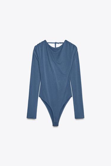 BODY AVEC DOS OUVERT - Bleu de Zara - Image 4